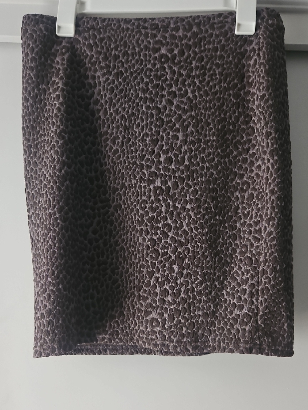 H&M Dark Brown Textured Pencil Skirt